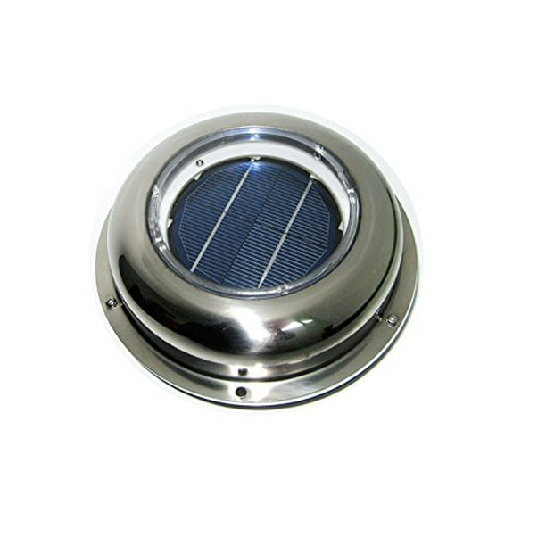 ECO-WORTHY Solar Powered Attic Fan Solar Venting Stainless Steel Solar roof fan Vent AM-SV-1 